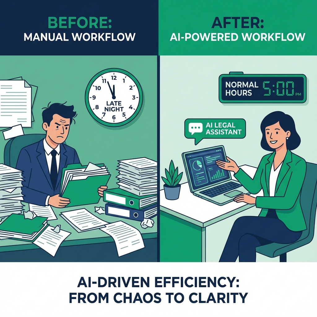 Antes e Depois - Fluxo de Trabalho